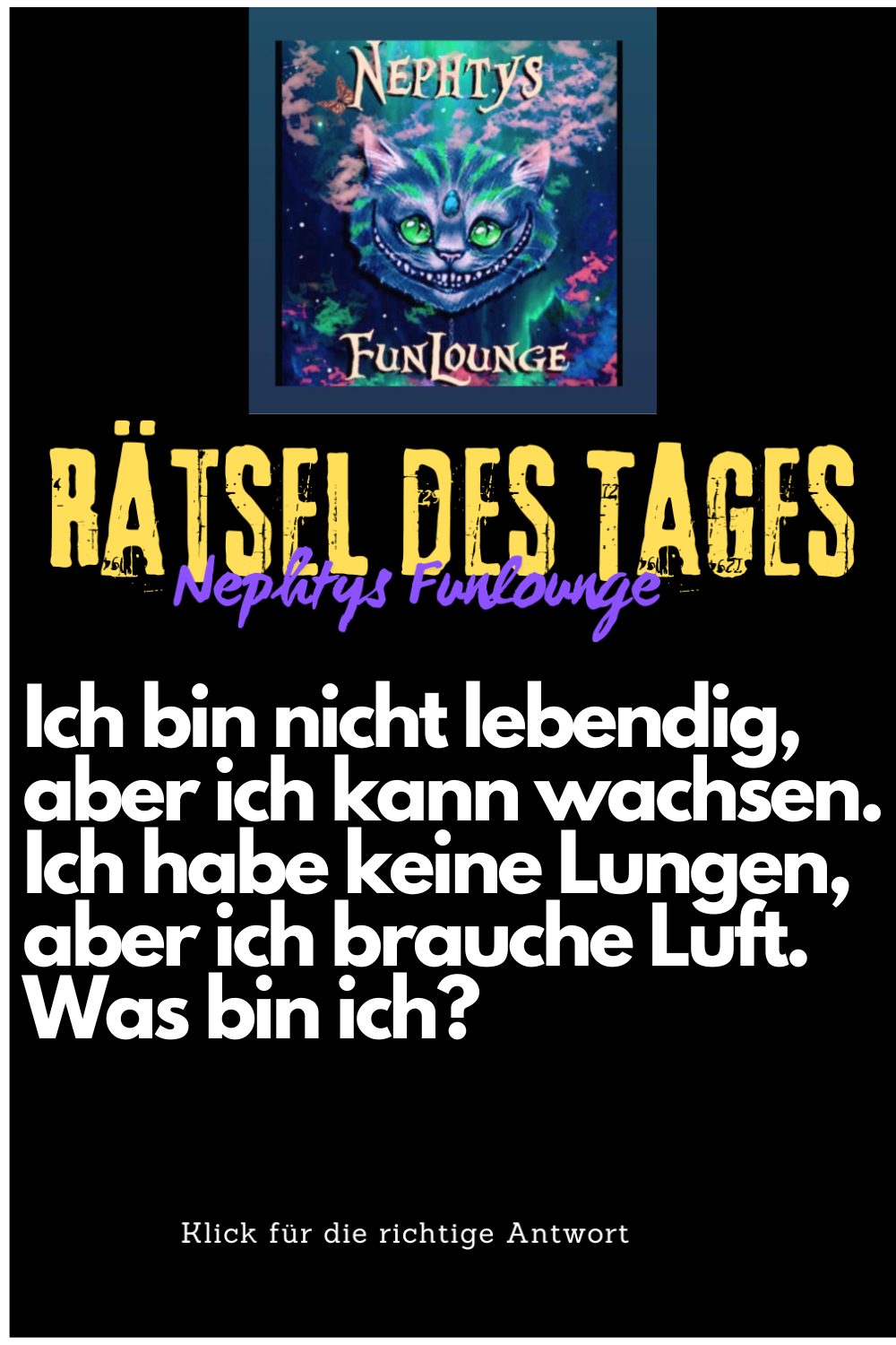 Rätsel des Tages