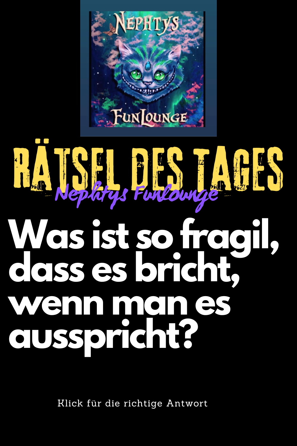 Rätsel des Tages