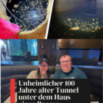 Unheimlicher 100 Jahre alter Tunnel unter dem Haus eines Paares entdeckt