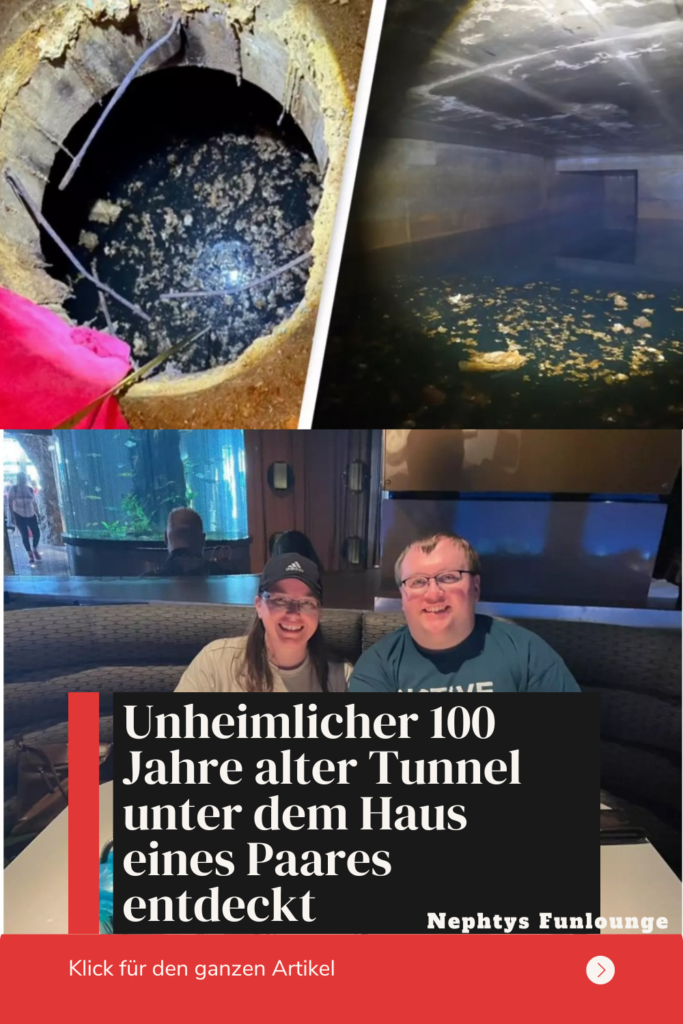 Unheimlicher 100 Jahre alter Tunnel unter dem Haus eines Paares entdeckt