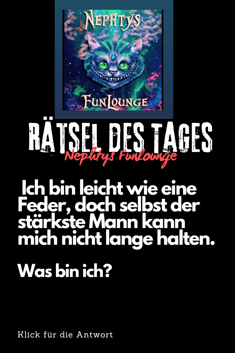 Rästel des Tages